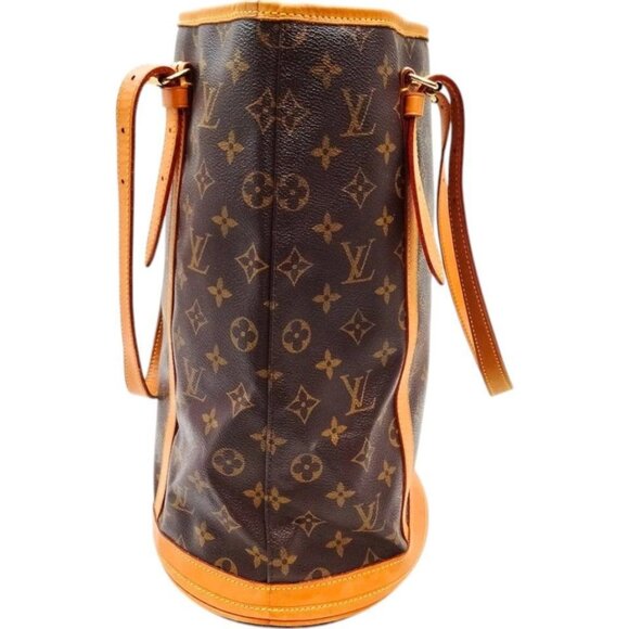739490BS (X6) Louis Vuitton Shoulder Bag Bucket GM Brown Monogram - Picture 2 of 9